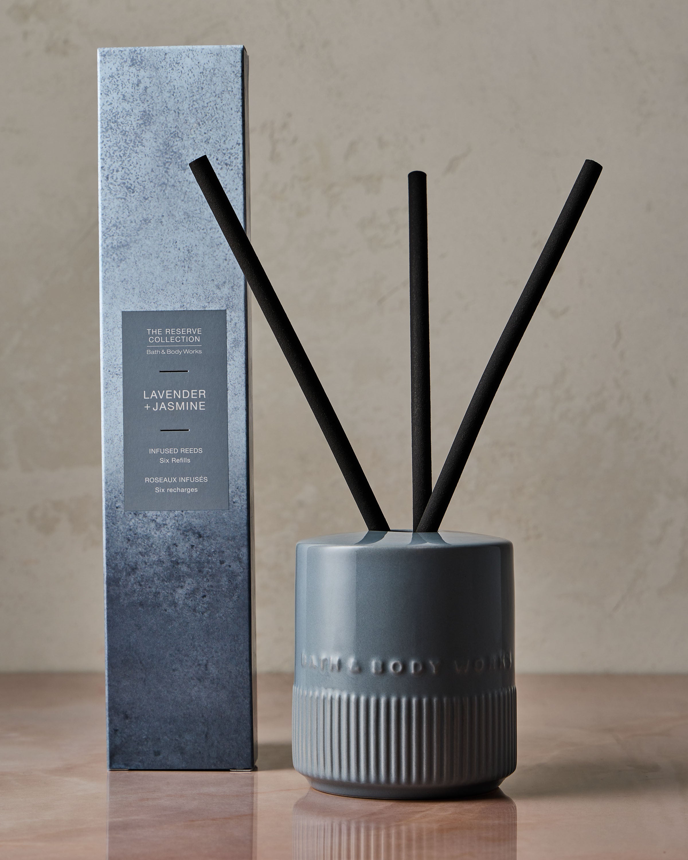 Lavender + Jasmine Fragrance-Infused Liquidless Reeds - Image 2