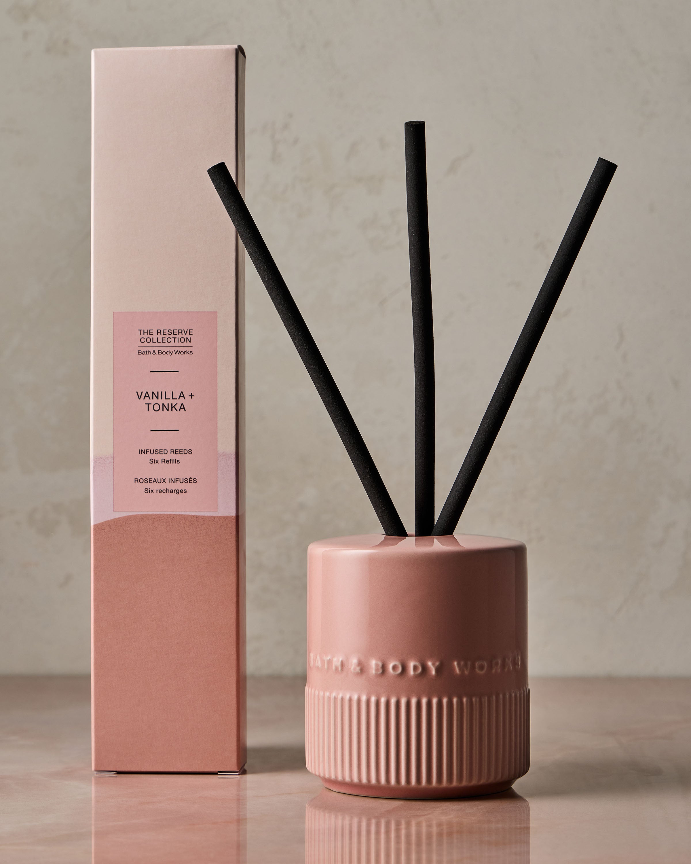 Vanilla + Tonka Fragrance-Infused Liquidless Reeds - Image 2
